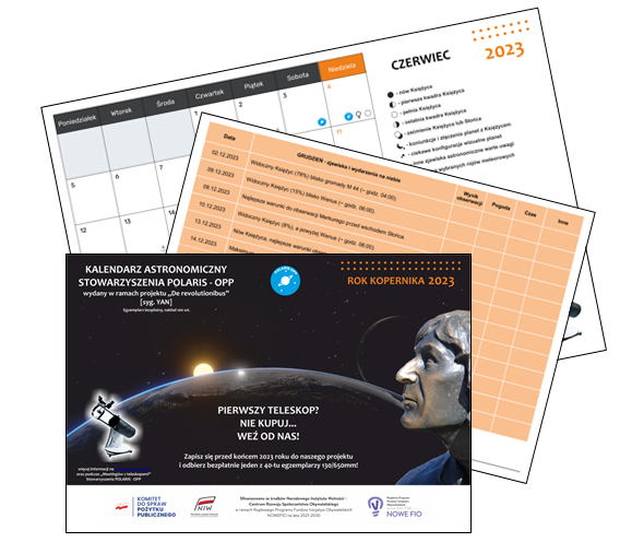 Astronomiczny kalendarz motywacyjny 2023.